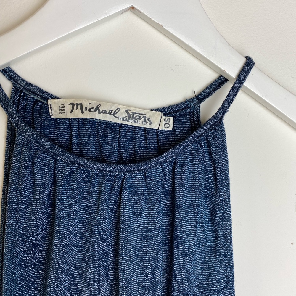 michael stars the original tee blue tank top
